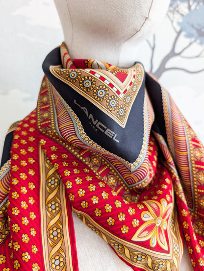 Foulard en soie Lancel