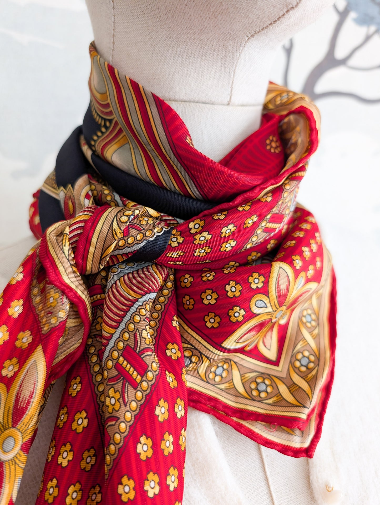 Foulard en soie Lancel