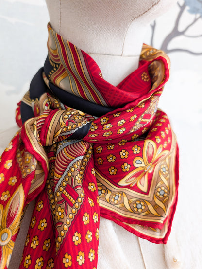 Foulard en soie Lancel