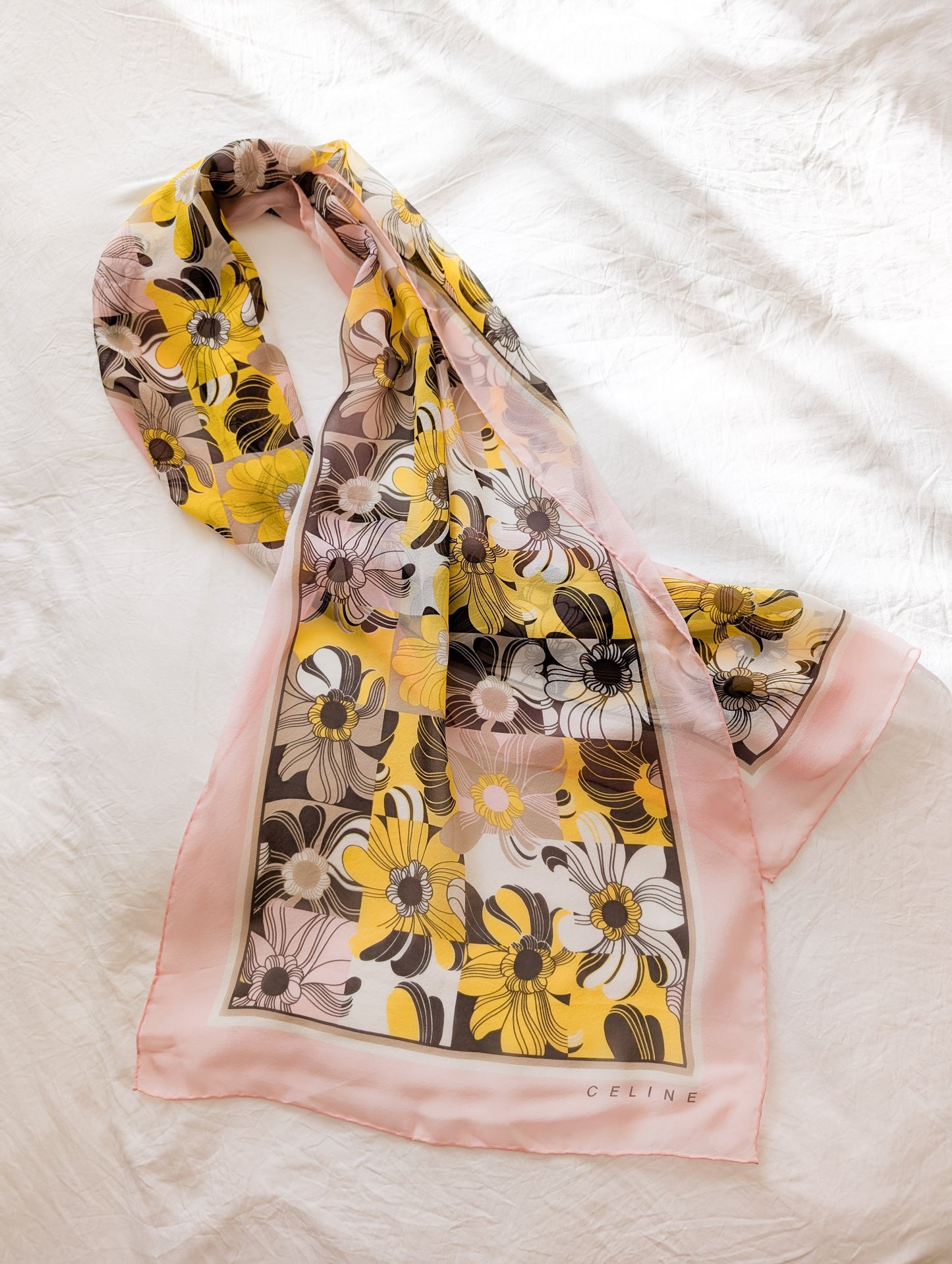 Foulard en soie Celine 70's