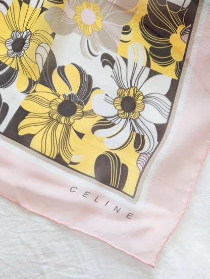 Foulard en soie Celine 70's