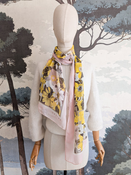 Foulard en soie Celine 70's
