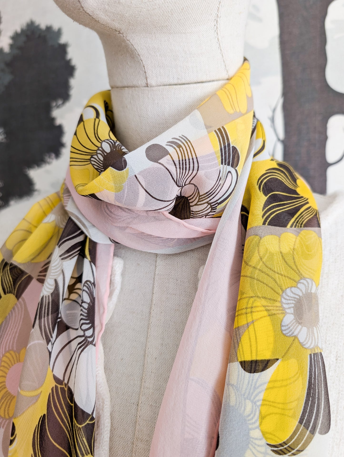 Foulard en soie Celine 70's