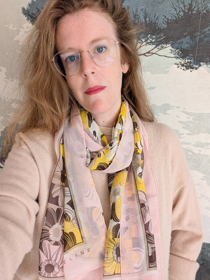 Foulard en soie Celine 70's