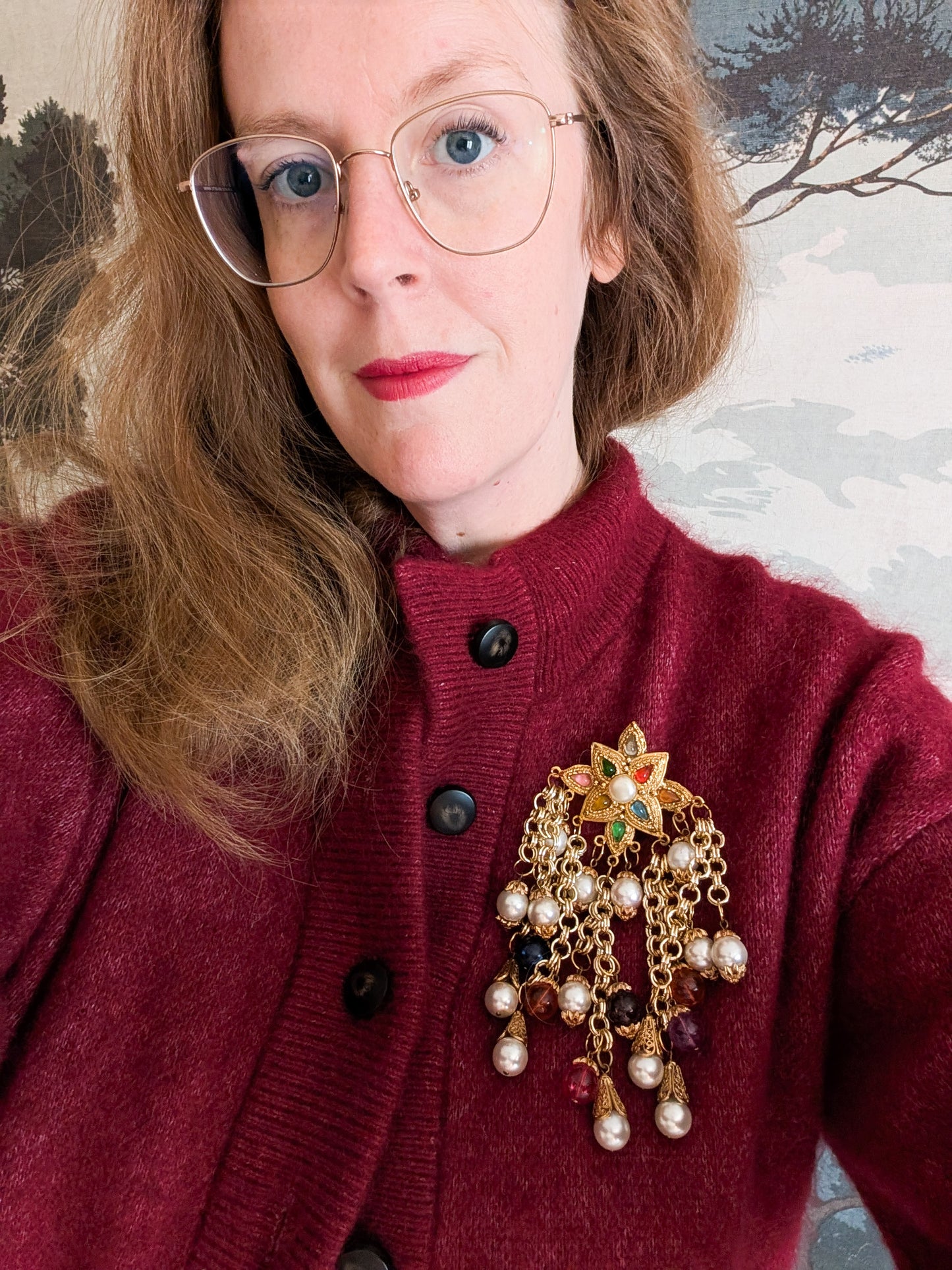 Immense broche baroque