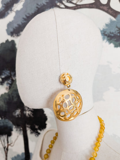 Très grande paire de boucles 80's