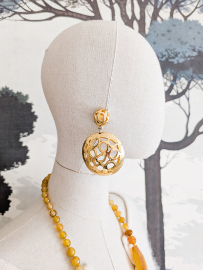 Très grande paire de boucles 80's