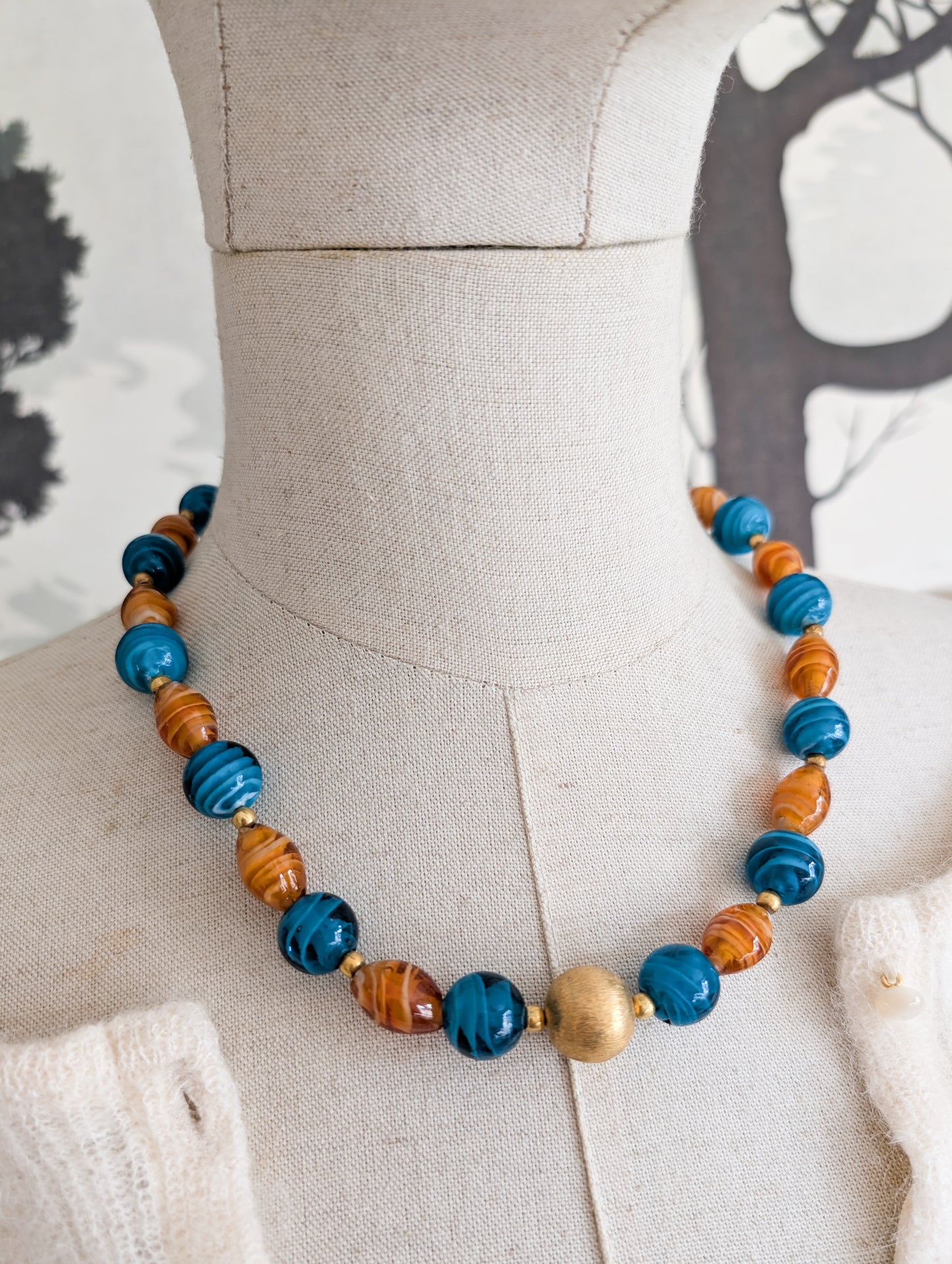 Collier en verre de Murano