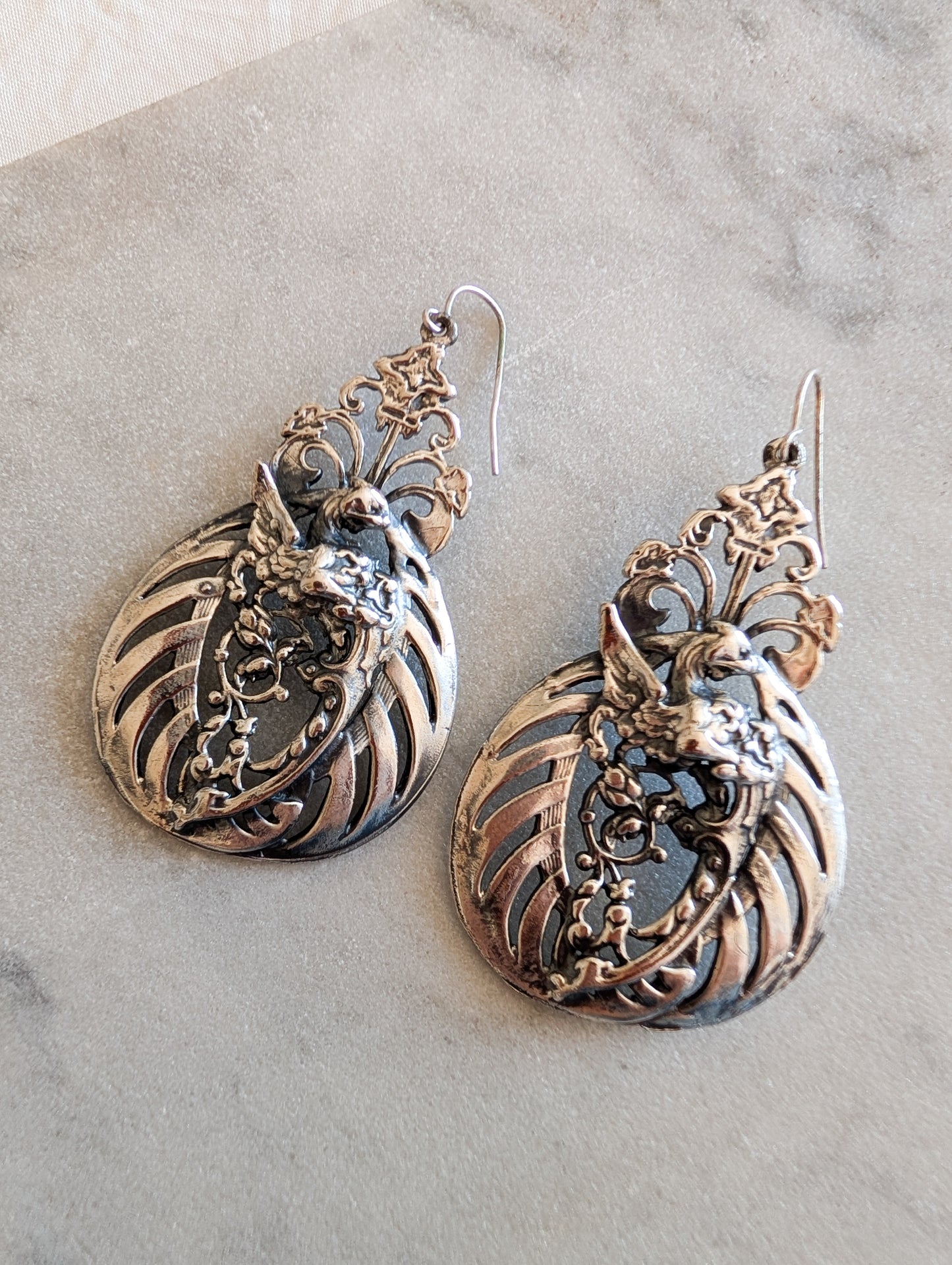 Grandes boucles Art Nouveau