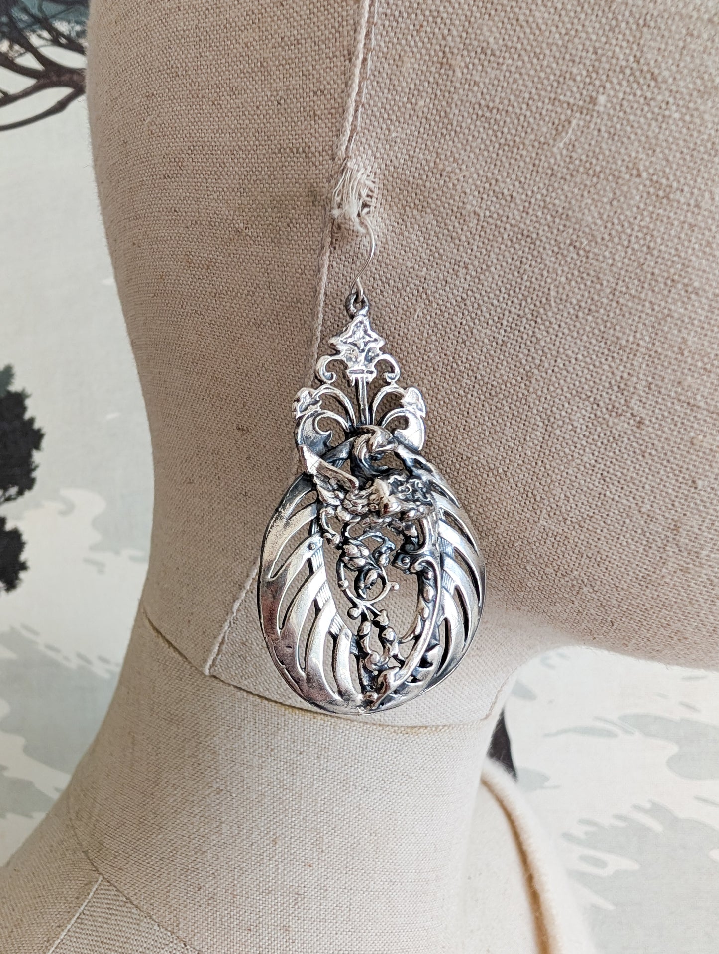 Grandes boucles Art Nouveau