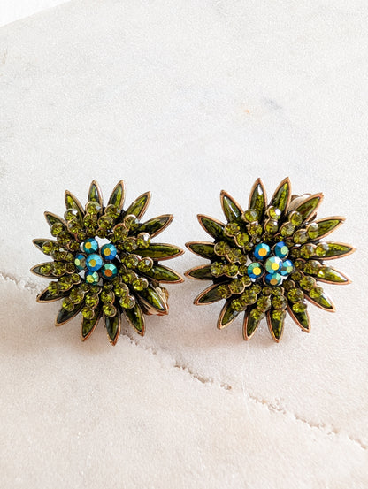 Boucles fleurs à clips