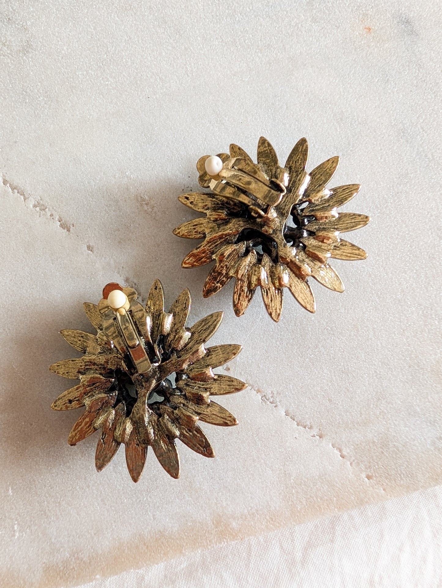 Boucles fleurs à clips