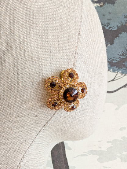 Grandes boucles fleurs