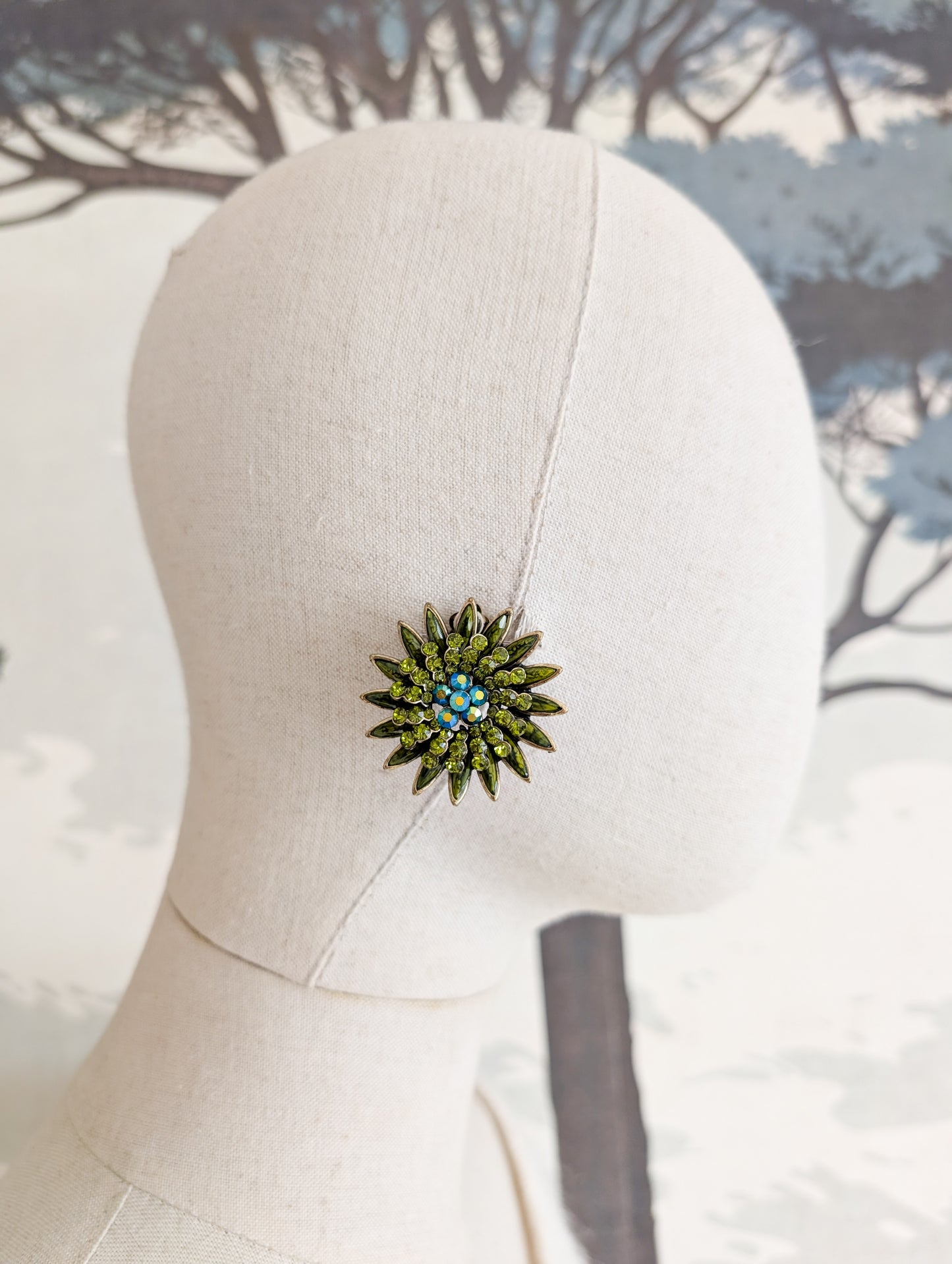 Boucles fleurs à clips