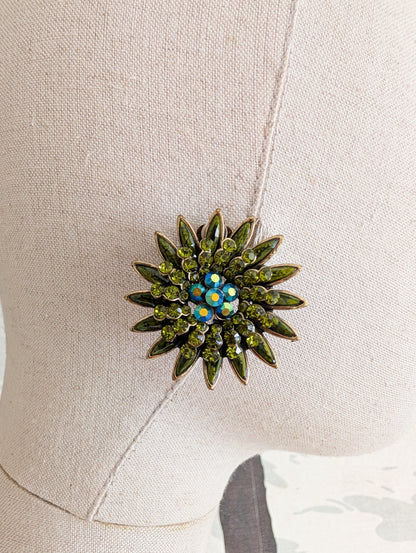 Boucles fleurs à clips