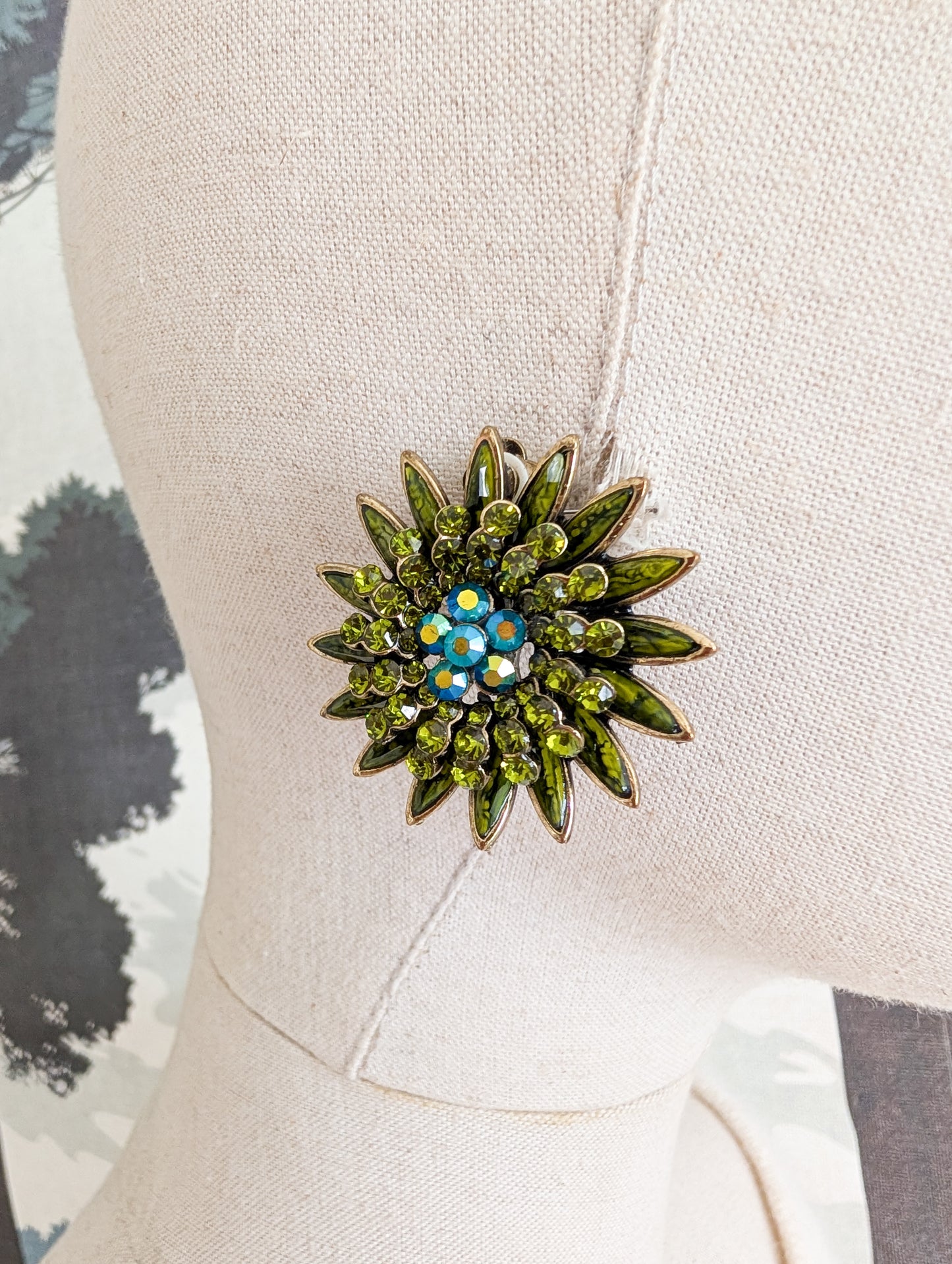 Boucles fleurs à clips