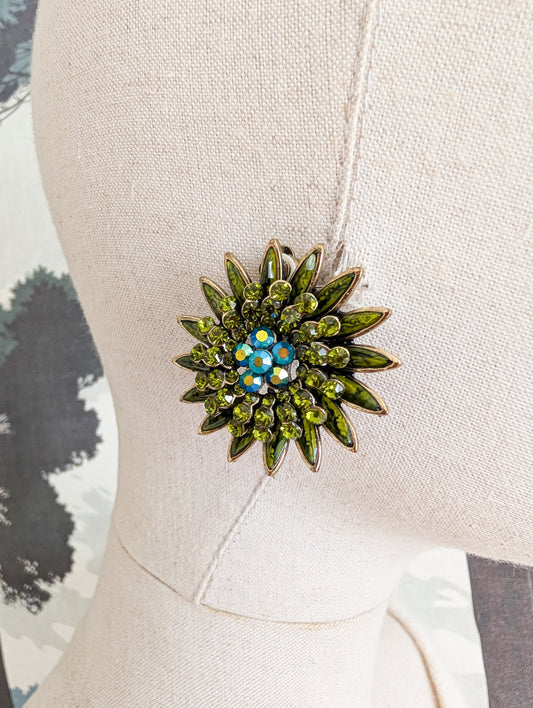 Boucles fleurs à clips