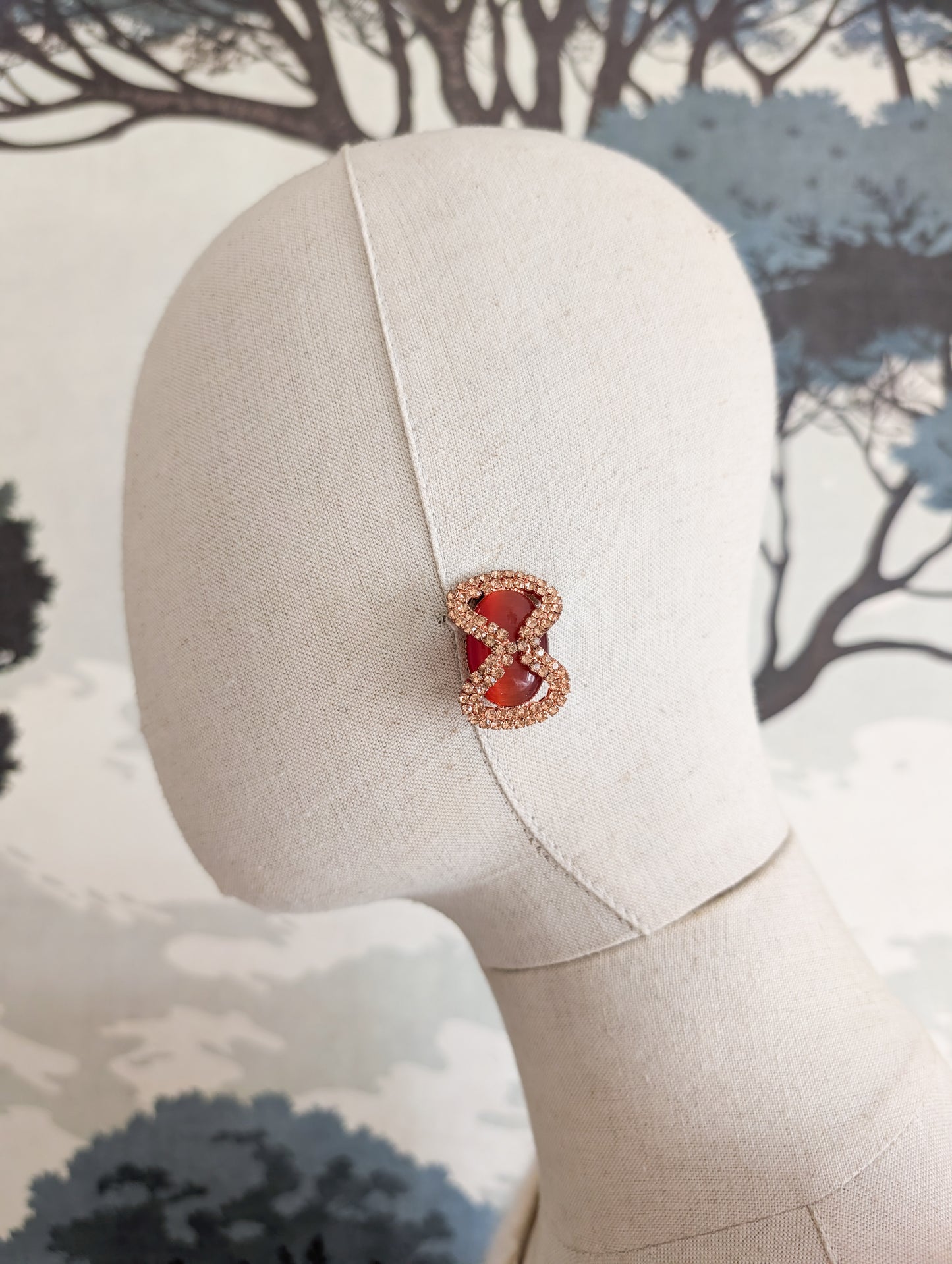 Boucles roses à clips