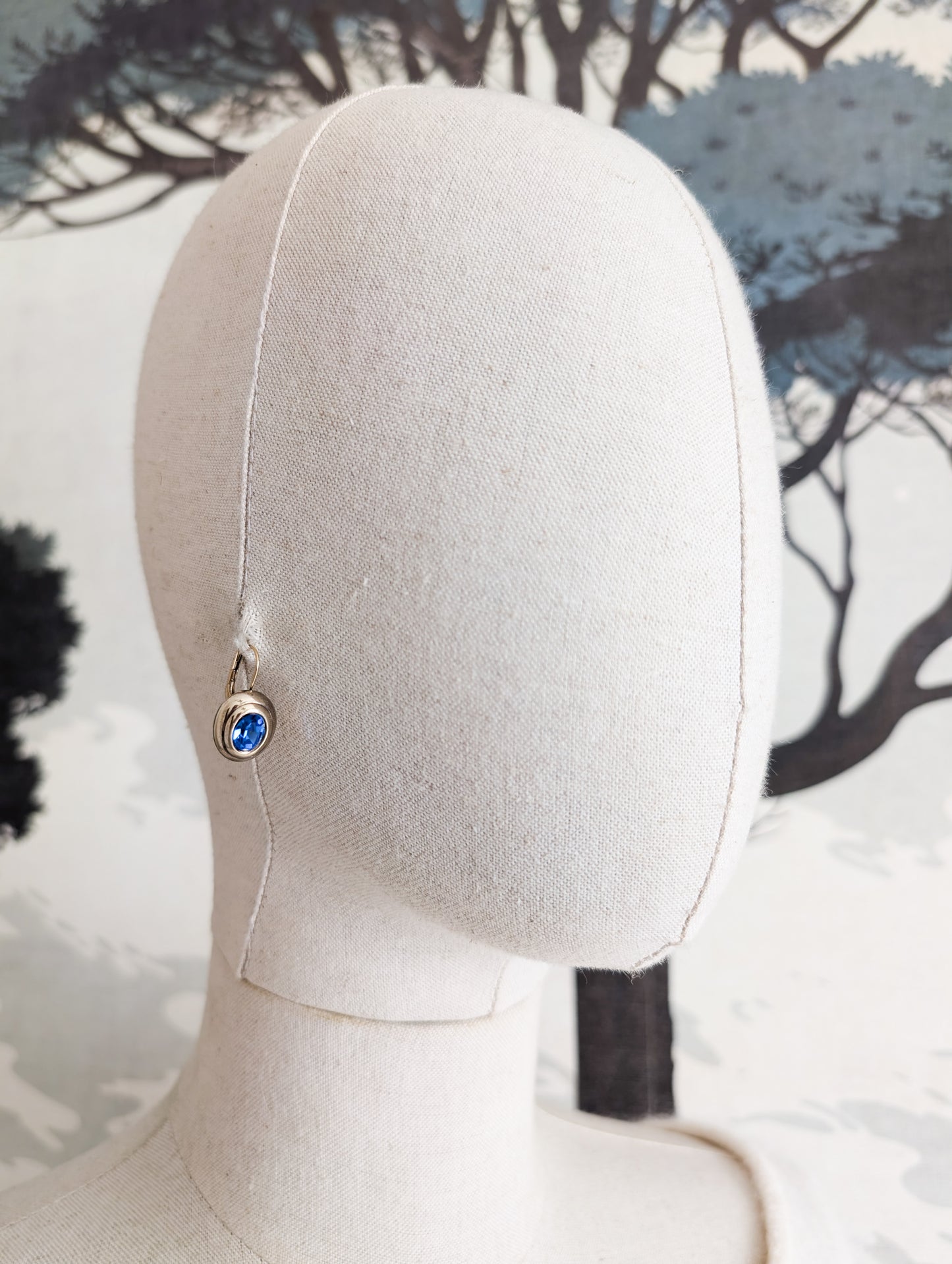 Boucles bleu saphir Agatha