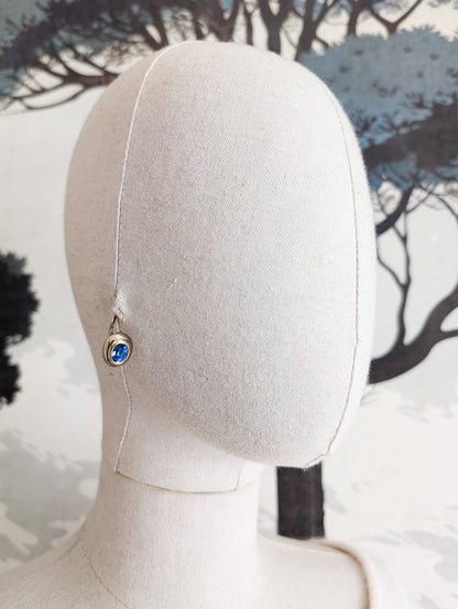 Boucles bleu saphir Agatha