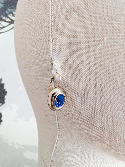 Boucles bleu saphir Agatha