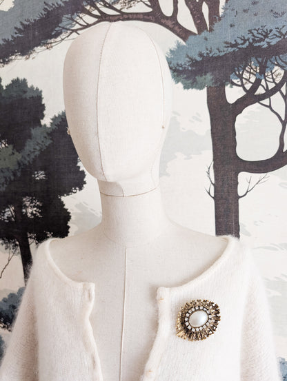 Broche baroque perle