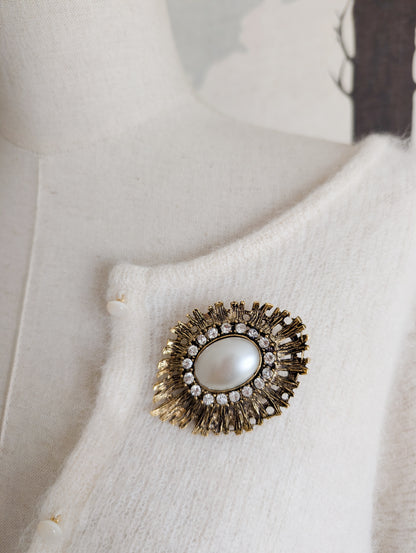 Broche baroque perle