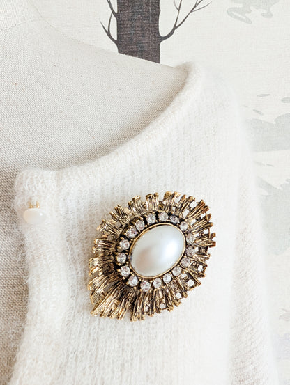 Broche baroque perle