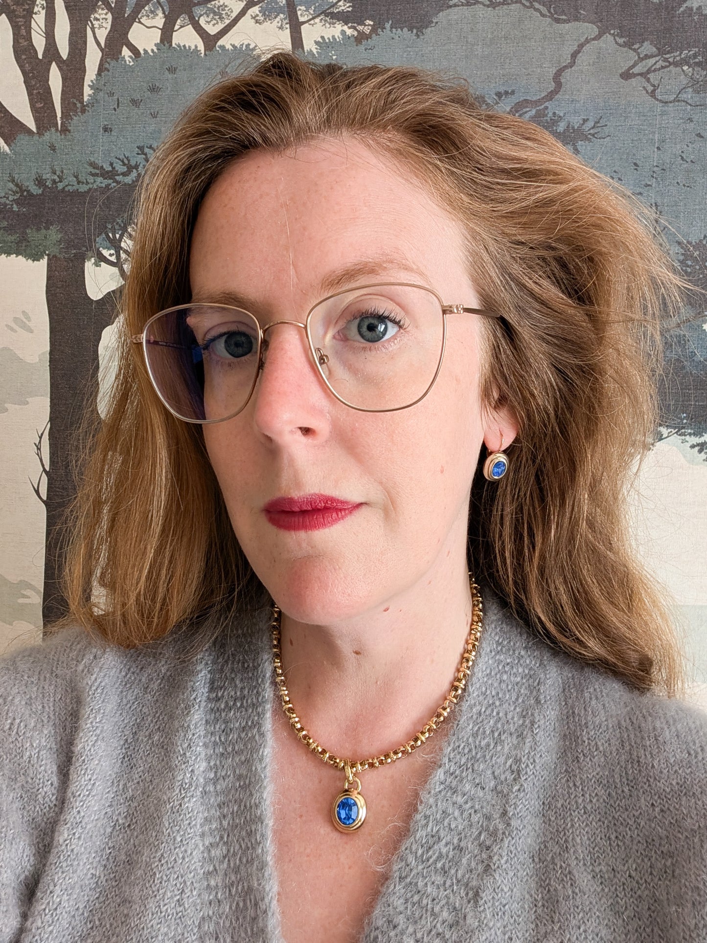 Boucles bleu saphir Agatha