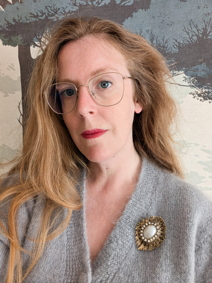 Broche baroque perle