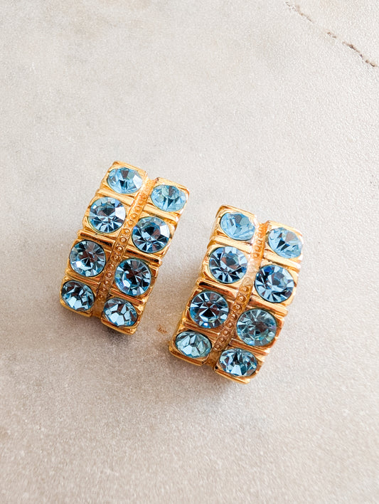 Boucles italiennes bleu