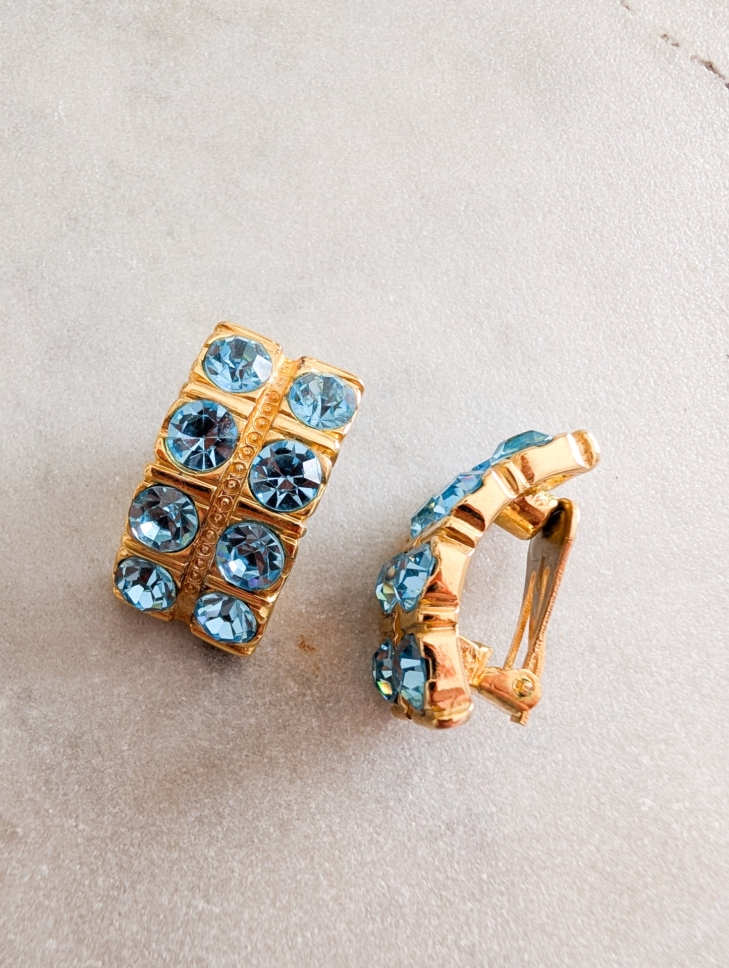 Boucles italiennes bleu