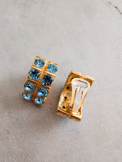 Boucles italiennes bleu