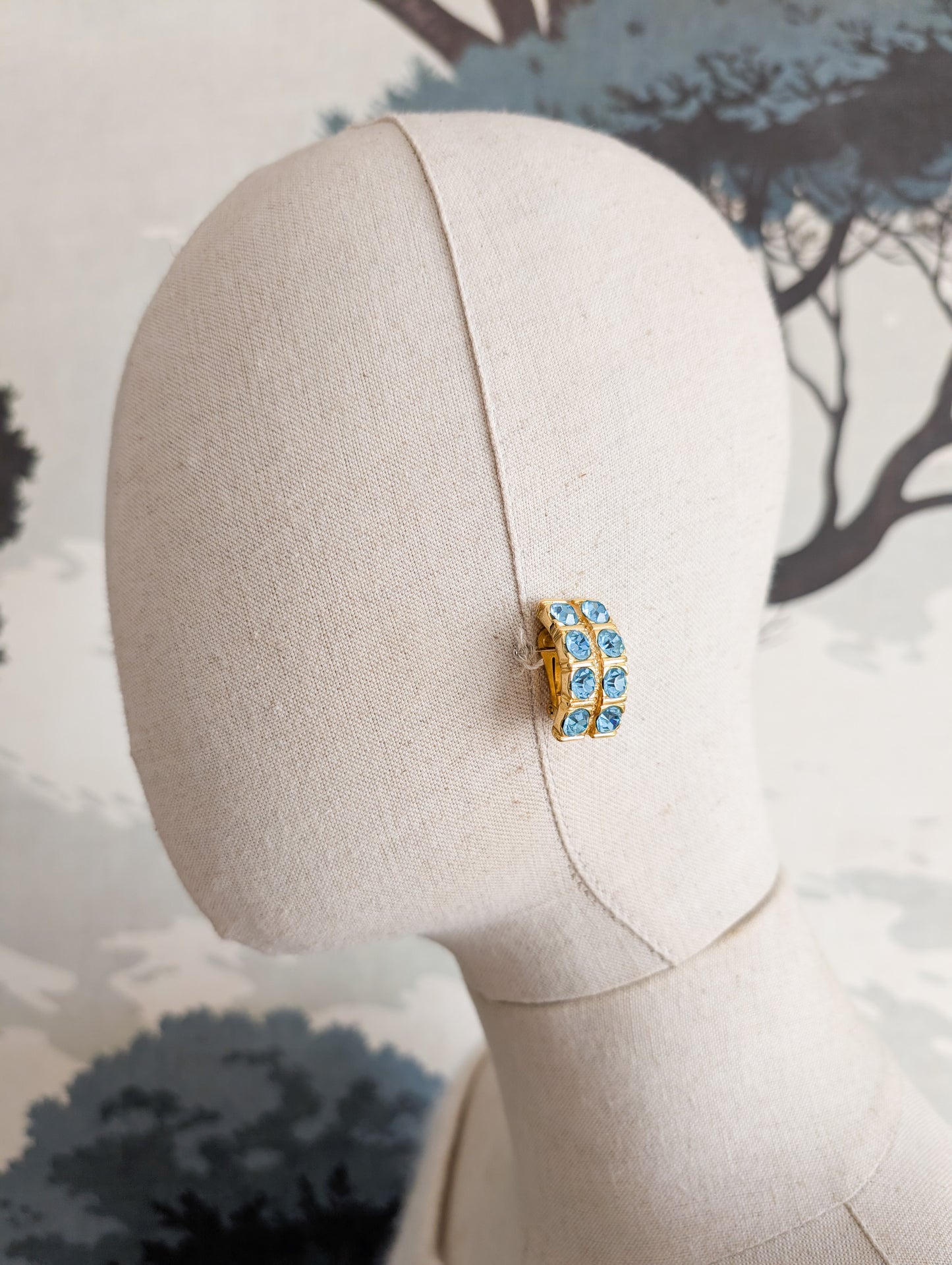 Boucles italiennes bleu