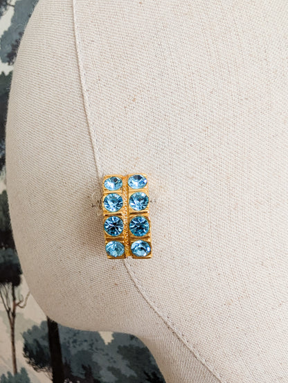 Boucles italiennes bleu