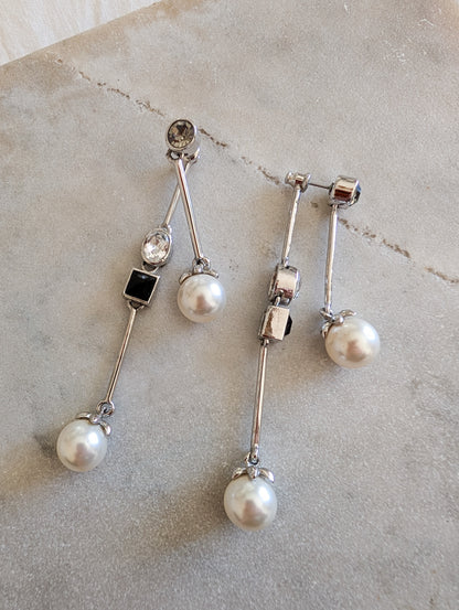 Longues boucles perles