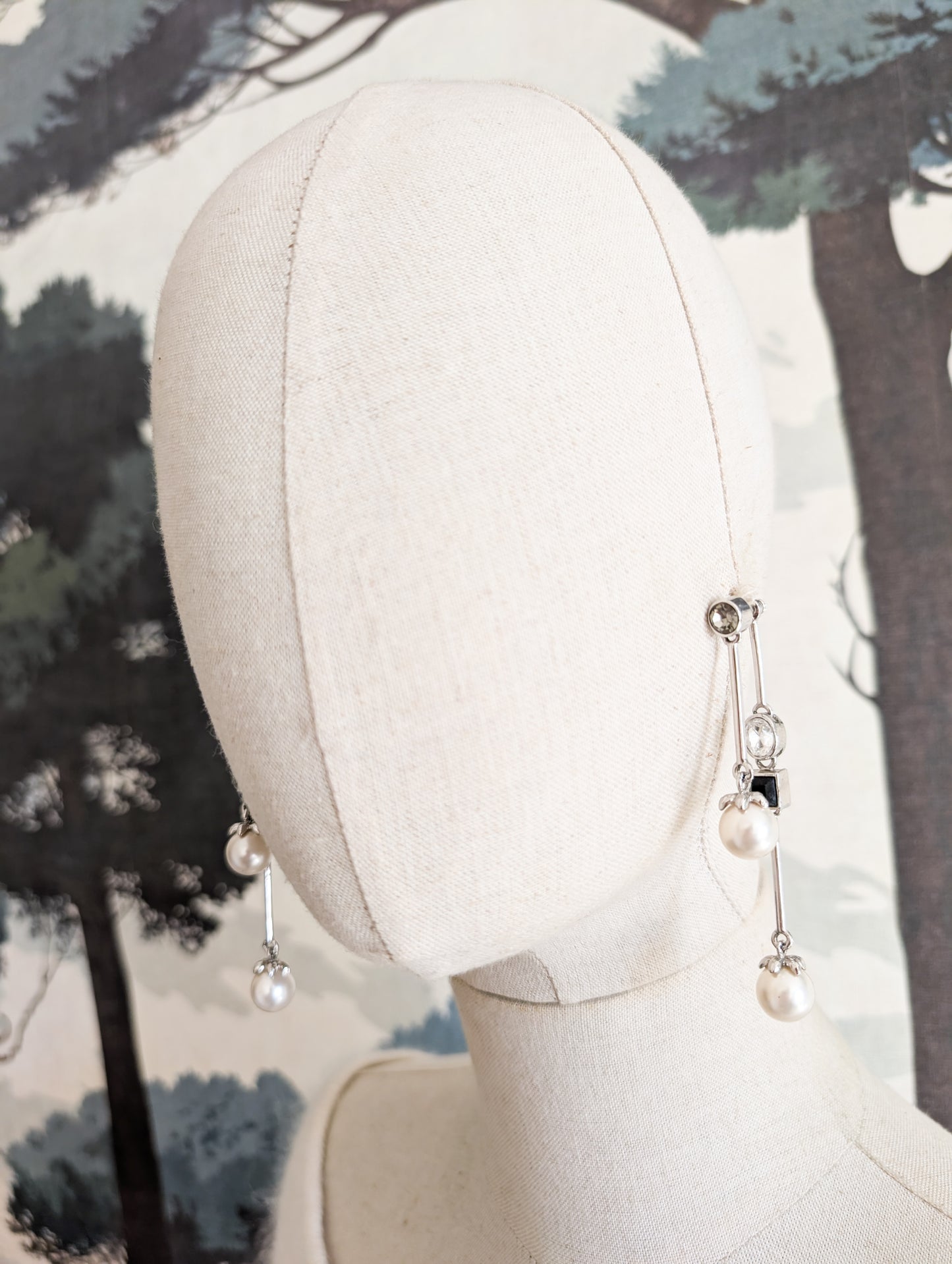 Longues boucles perles