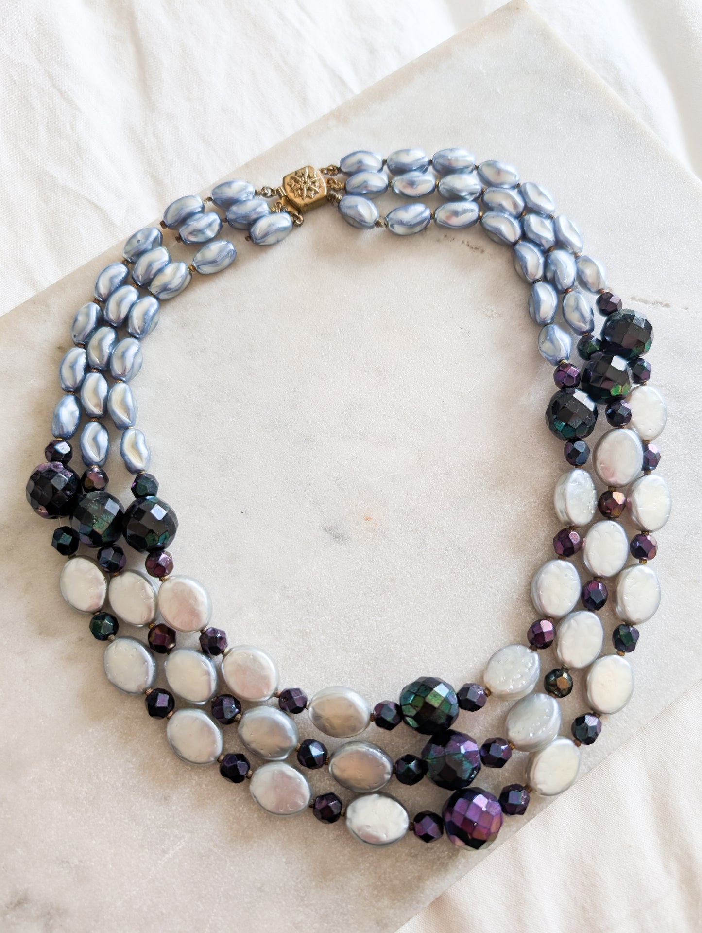 Collier en verre 60's