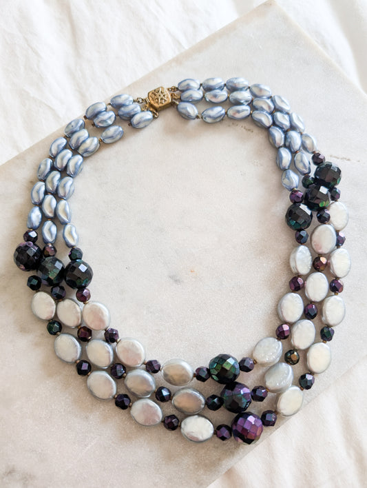 Collier en verre 60's