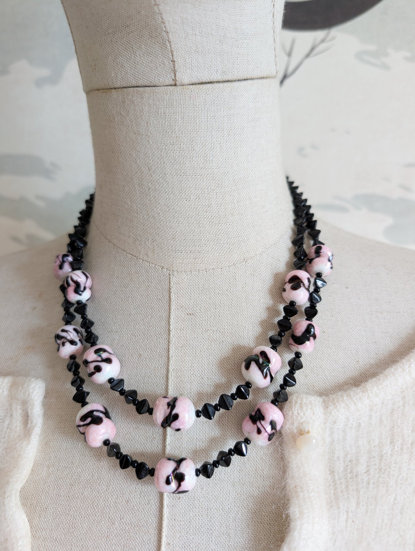 Collier perles Murano