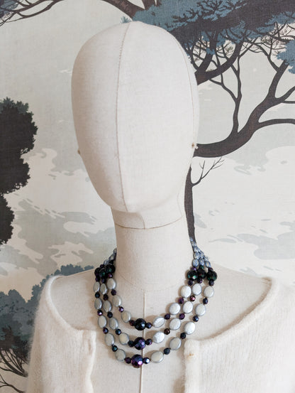 Collier en verre 60's