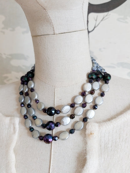 Collier en verre 60's