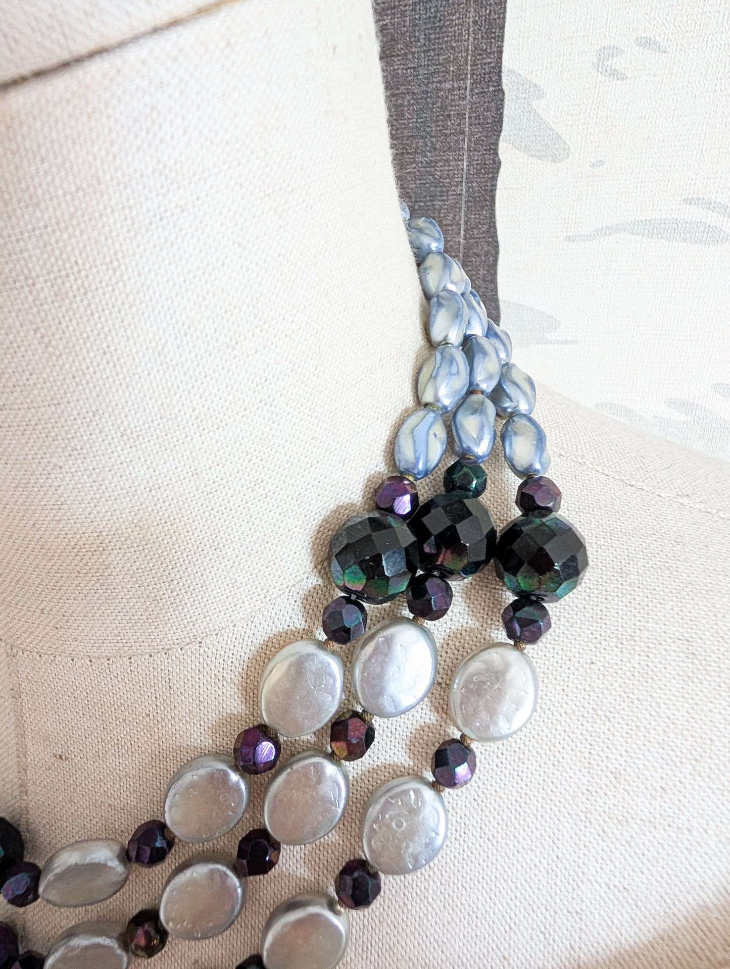 Collier en verre 60's