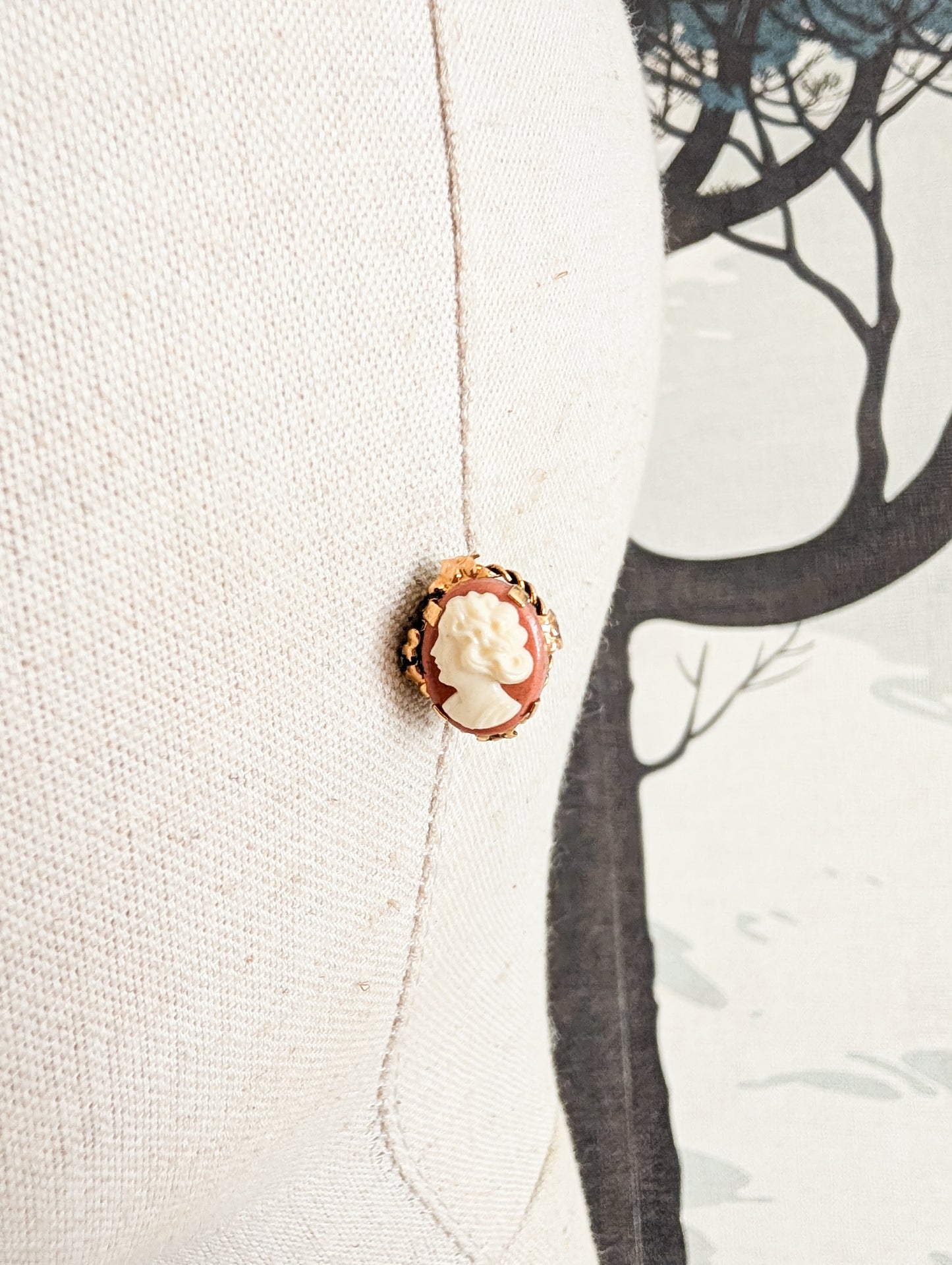 Boucles camés oreilles percées