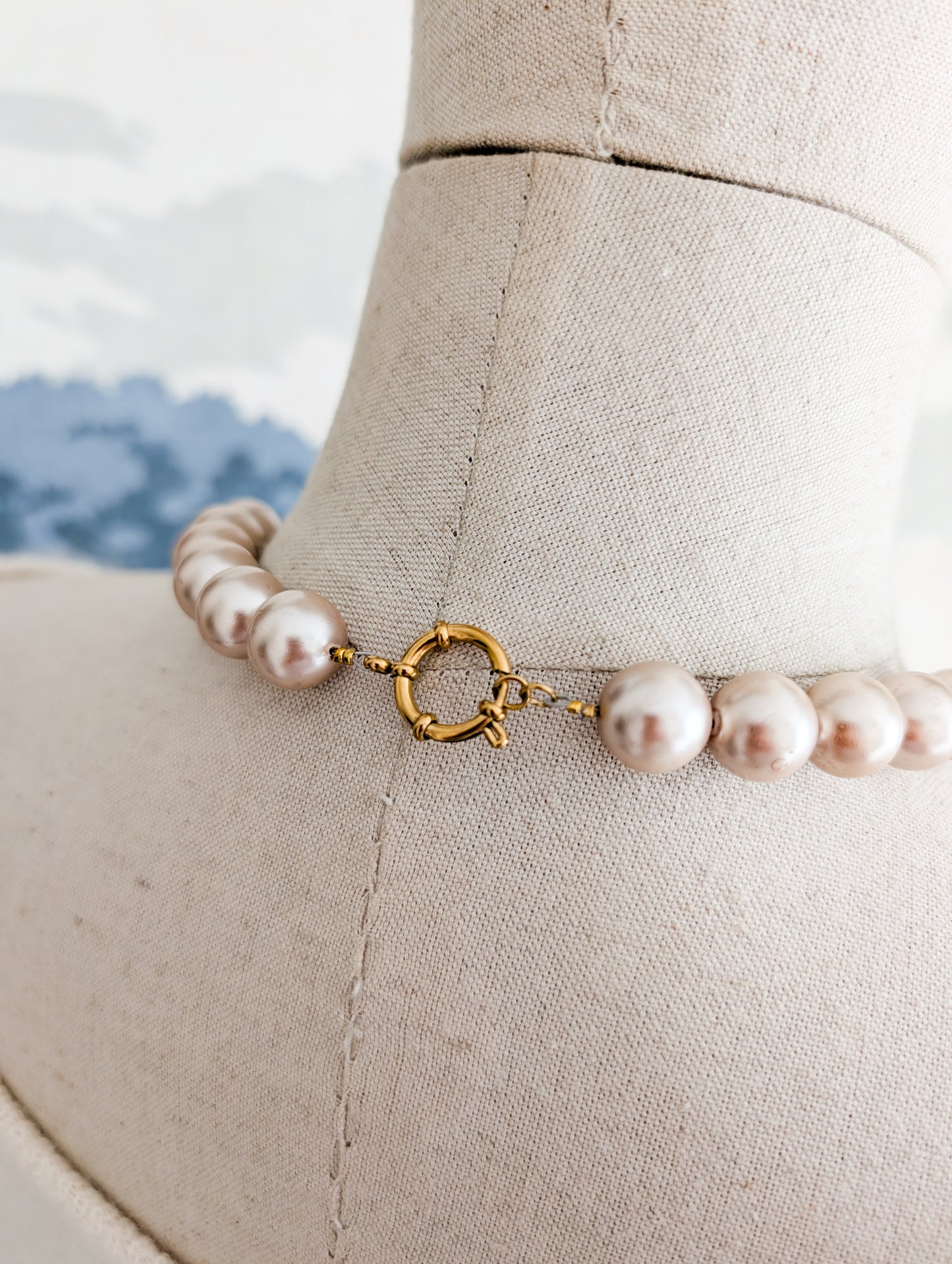 Collier de perles et Agates