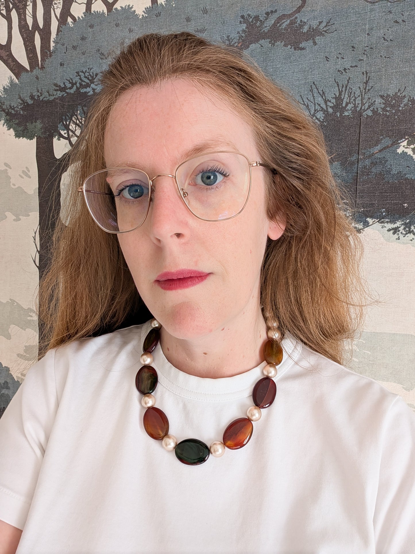 Collier de perles et Agates