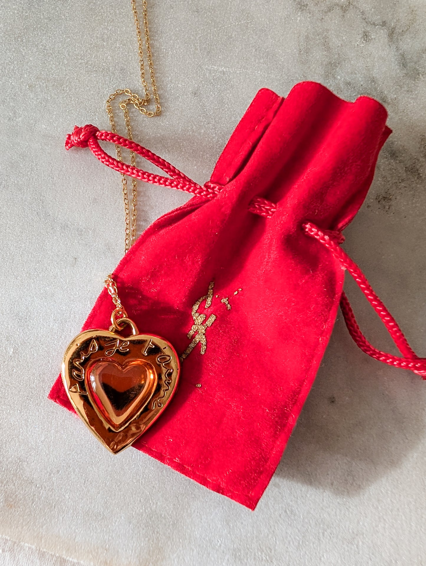 Collier coeur Yves Saint Laurent