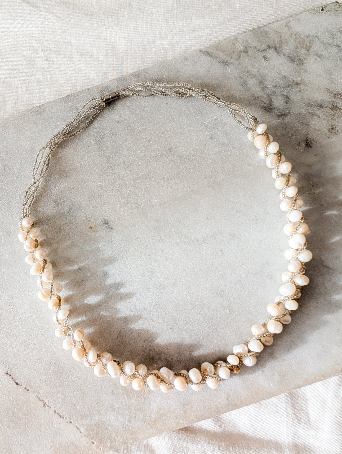 Collier de perles veritables