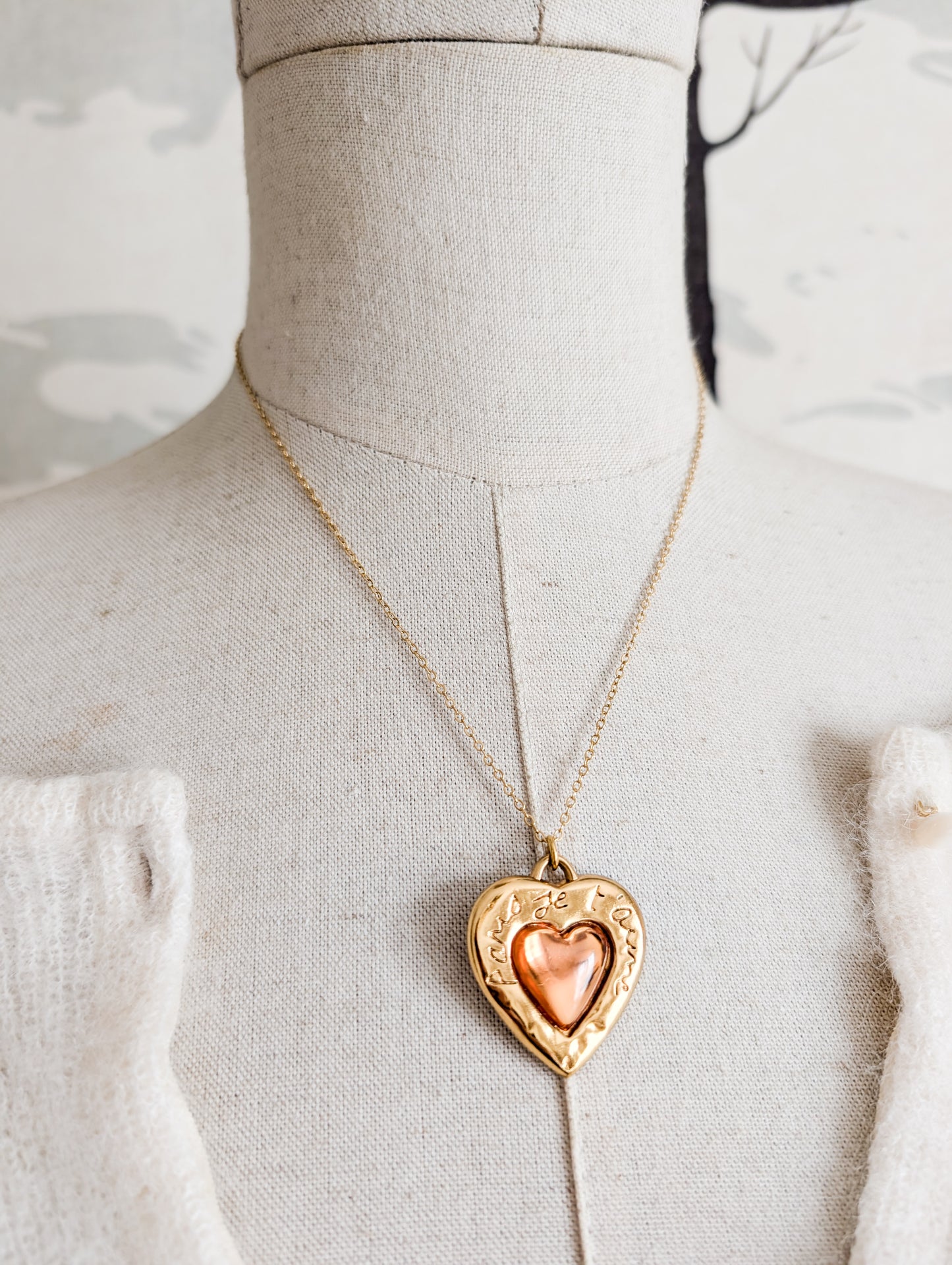 Collier coeur Yves Saint Laurent