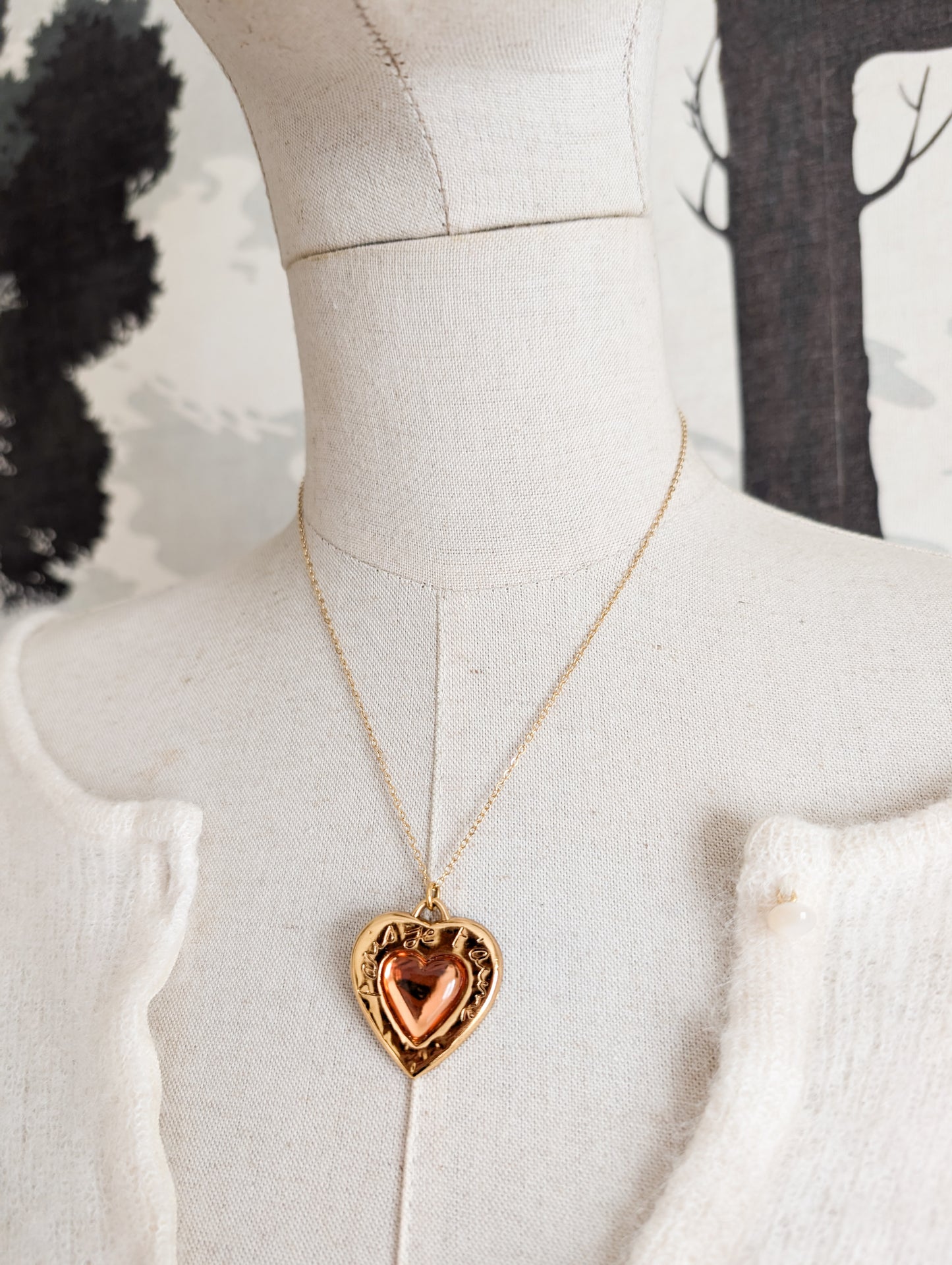 Collier coeur Yves Saint Laurent